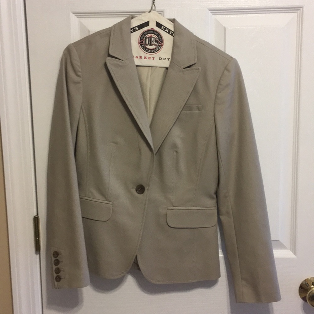 Beige suit jacket from banana republic
